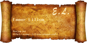 Emmer Liliom névjegykártya